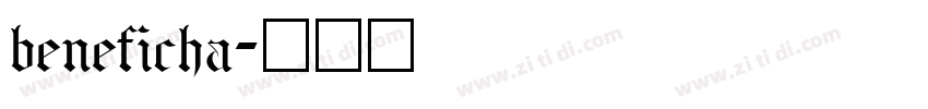 beneficha字体转换