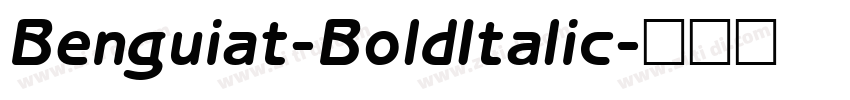 Benguiat-BoldItalic字体转换