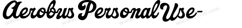 AerobusPersonalUse字体转换