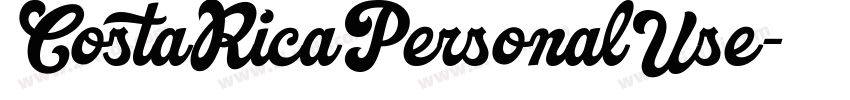 CostaRicaPersonalUse字体转换