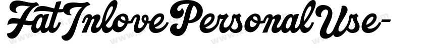 FatInlovePersonalUse字体转换