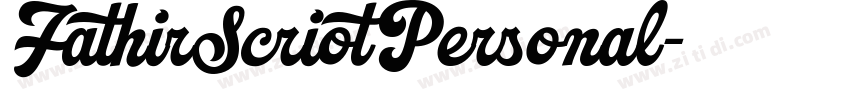 FathirScriotPersonal字体转换