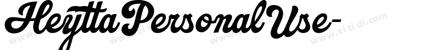 HeyttaPersonalUse字体转换