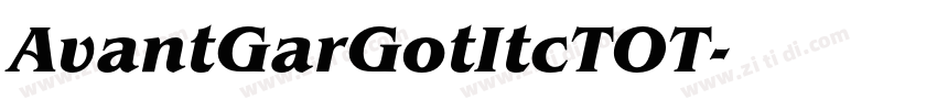 AvantGarGotItcTOT字体转换