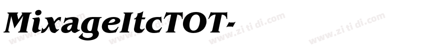 MixageItcTOT字体转换