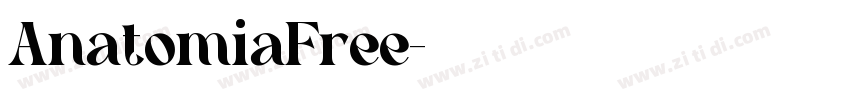 AnatomiaFree字体转换