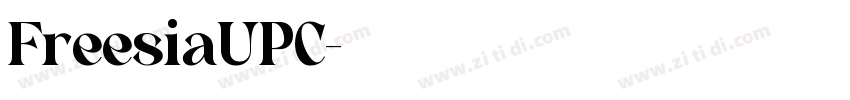 FreesiaUPC字体转换