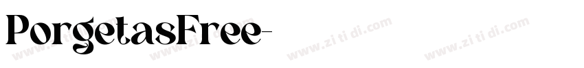 PorgetasFree字体转换