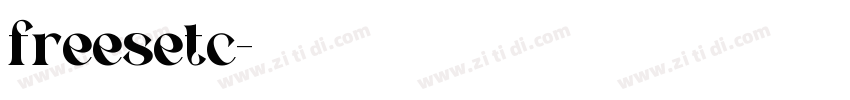 freesetc字体转换