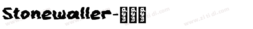 Stonewaller字体转换
