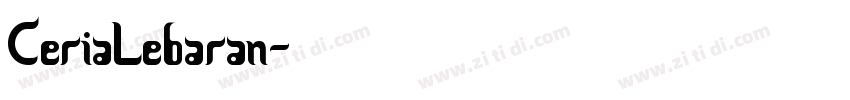 CeriaLebaran字体转换