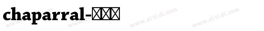 chaparral字体转换