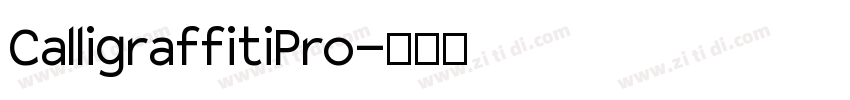 CalligraffitiPro字体转换
