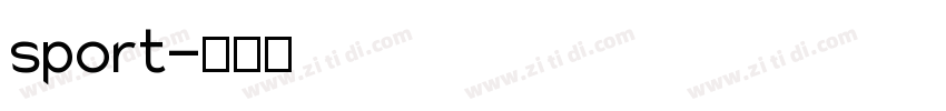 sport字体转换