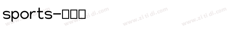 sports字体转换