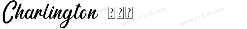 Charlington字体转换