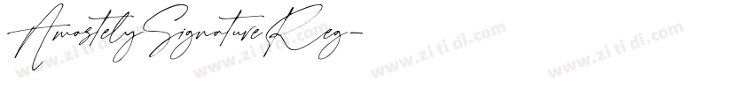 AmostelySignatureReg字体转换
