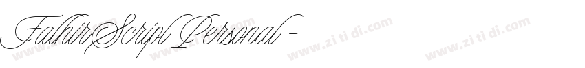 FathirScriptPersonal字体转换