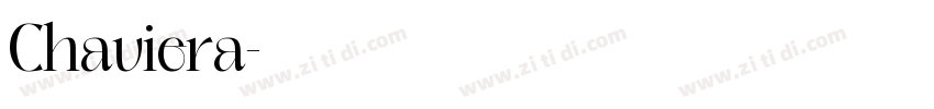 Chaviera字体转换