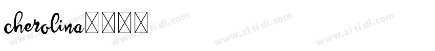 cherolina字体转换