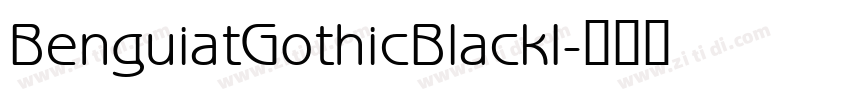 BenguiatGothicBlackI字体转换
