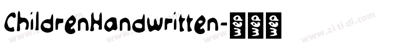 ChildrenHandwritten字体转换
