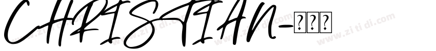 CHRISTIAN字体转换