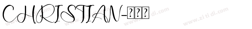 CHRISTIAN字体转换