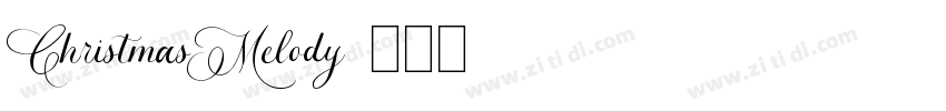 ChristmasMelody字体转换