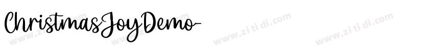 ChristmasJoyDemo字体转换