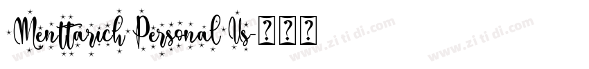 MenttarichPersonalUs字体转换 MenttarichPersonalUs字体转换