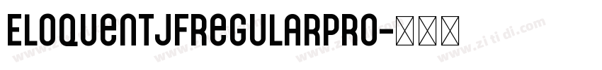 EloquentJFRegularPro字体转换