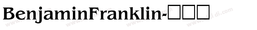 BenjaminFranklin字体转换