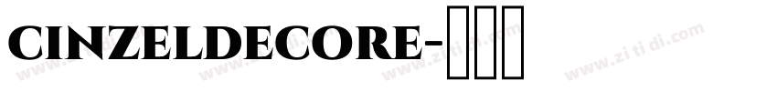 cinzeldecore字体转换