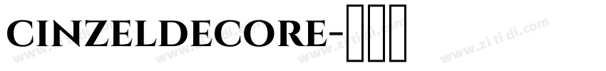 cinzeldecore字体转换