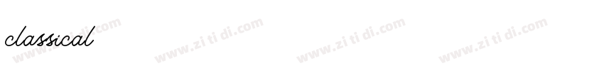 classical字体转换