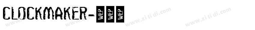 Clockmaker字体转换