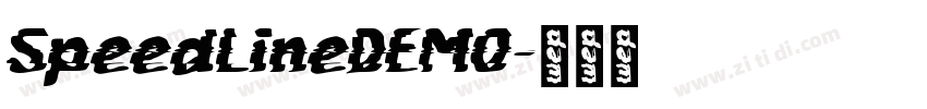 SpeedLineDEMO字体转换