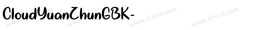 CloudYuanZhunGBK字体转换