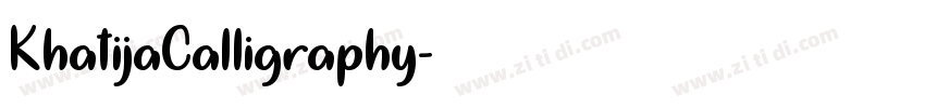 KhatijaCalligraphy字体转换