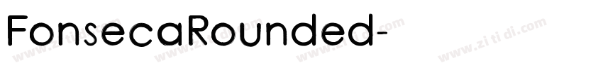 FonsecaRounded字体转换