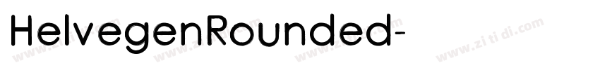 HelvegenRounded字体转换