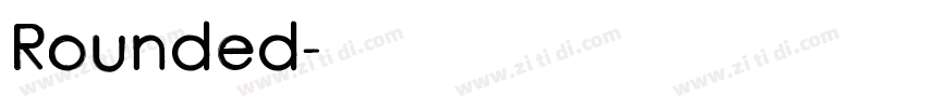 Rounded字体转换