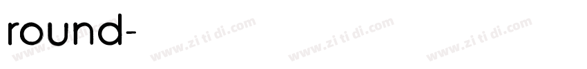 round字体转换