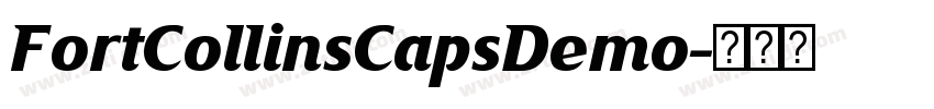 FortCollinsCapsDemo字体转换
