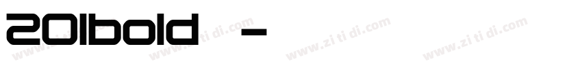 201bold下载字体转换