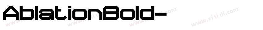 AblationBold字体转换