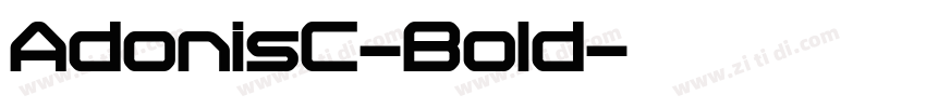AdonisC-Bold字体转换