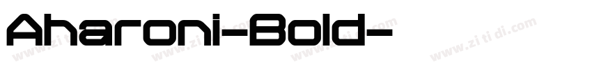 Aharoni-Bold字体转换