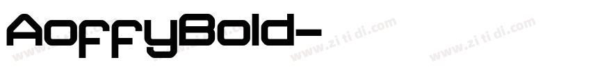AoffyBold字体转换